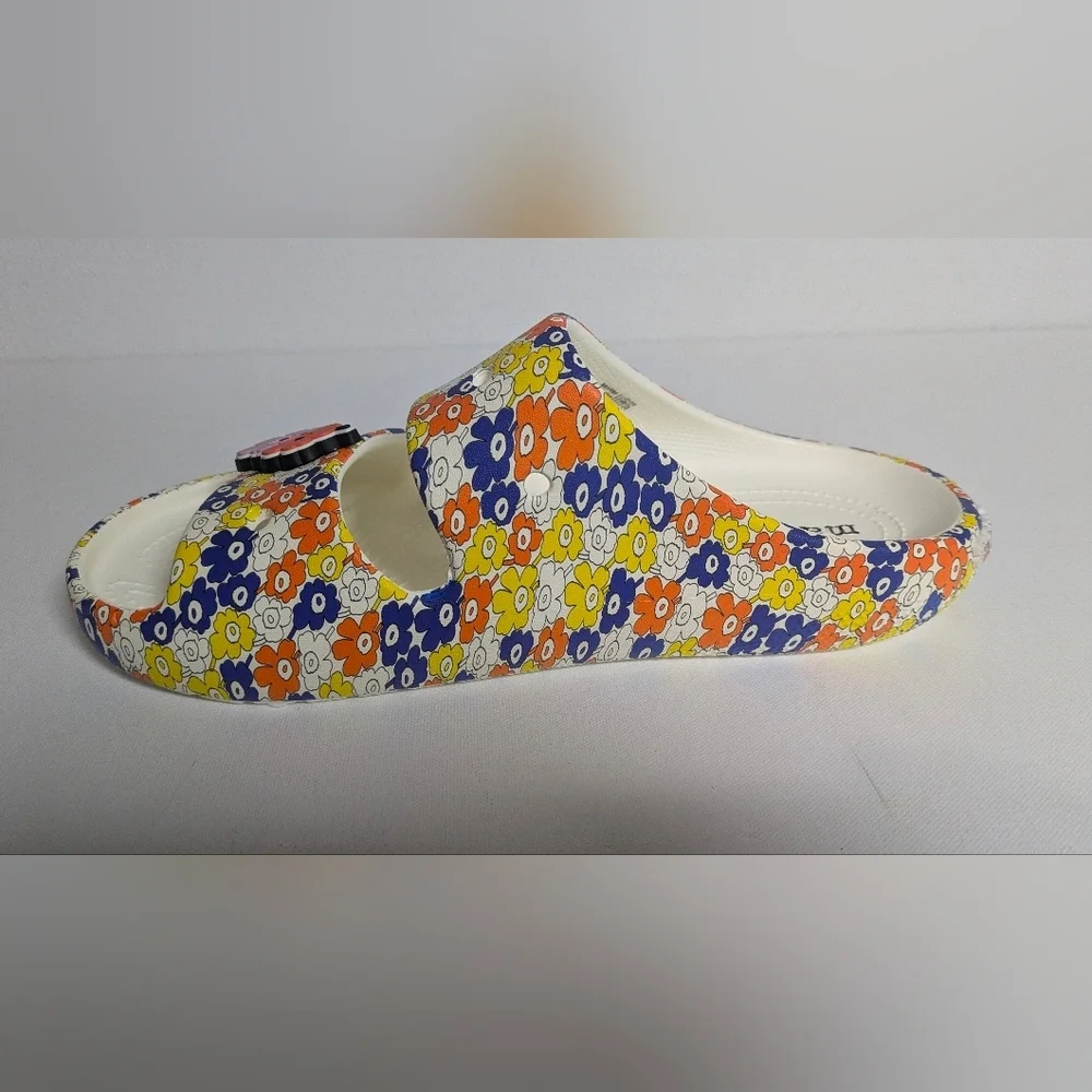 Crocs Marimekko New Classic Sandal Slides 211121 Floral Size W 12/ M 10 Unisex - Picture 4 of 9